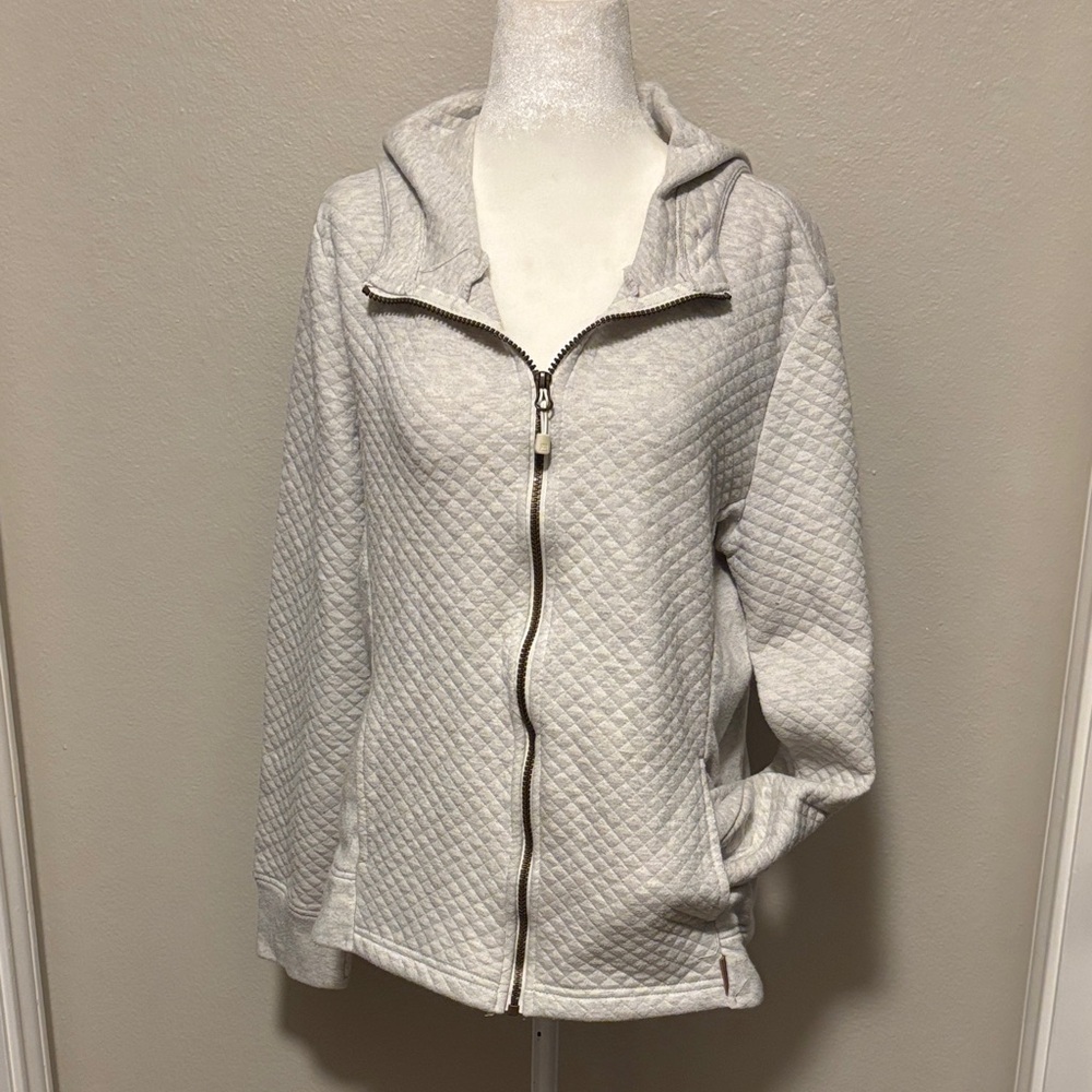 Avalanche Women's Cream Quilted Utility Jacket